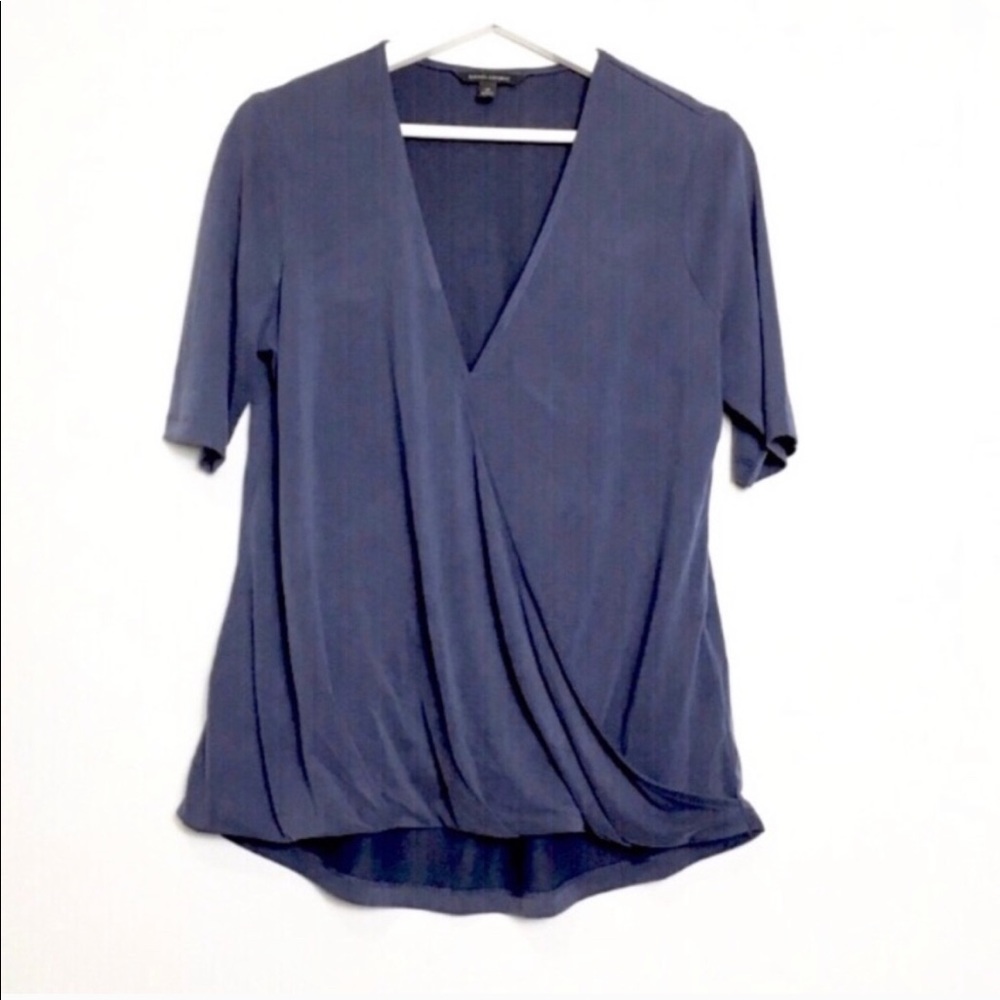 Banana Republic Modal Wrap Short Sleeve Top, Sz XS